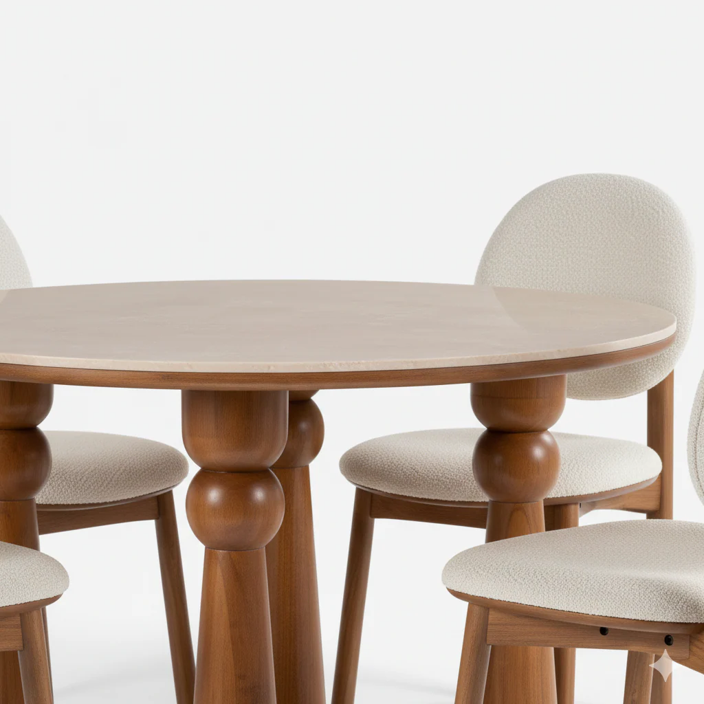 Aayam 4 Seater Dining Set - Image 9