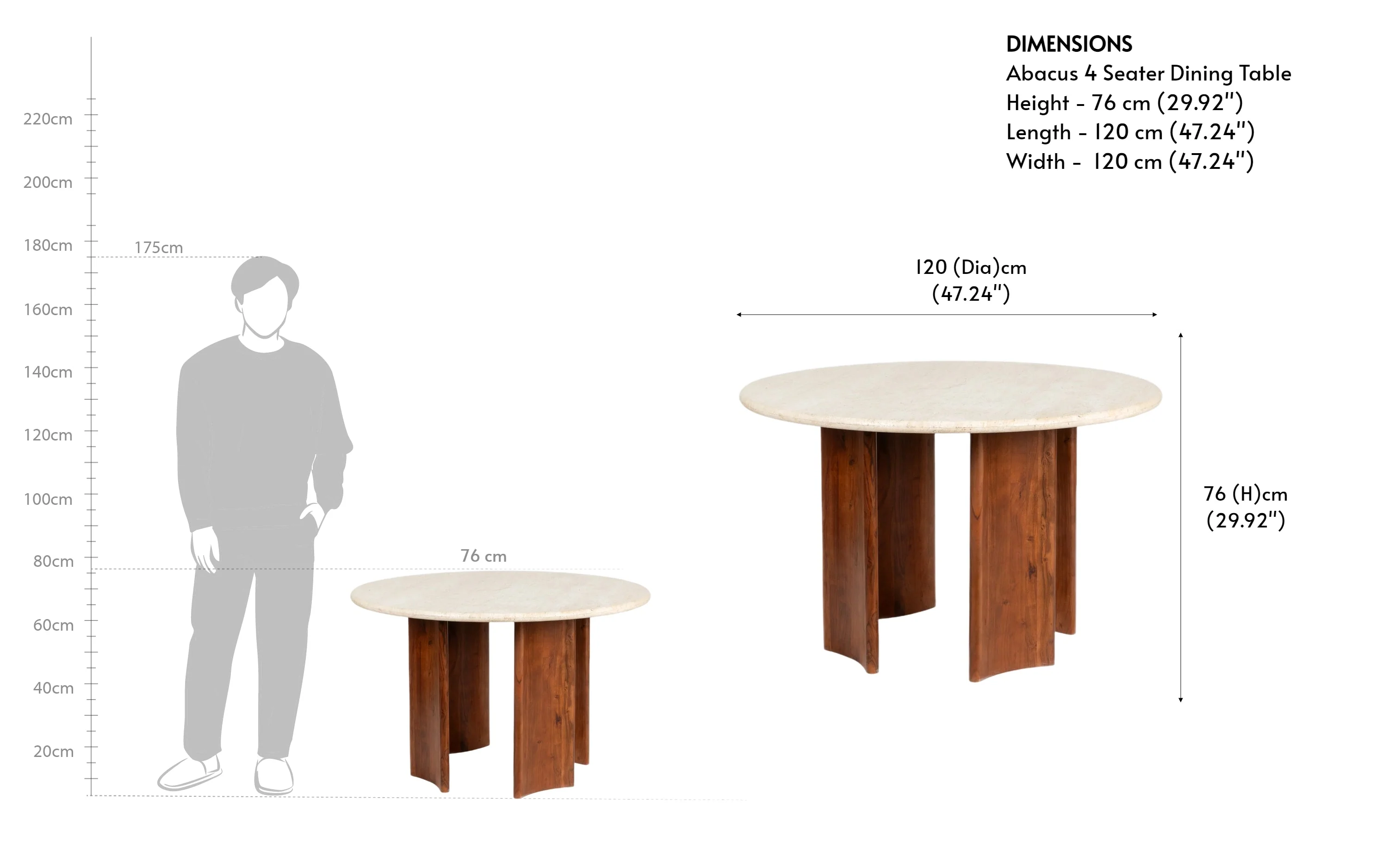 Abacus 4 Seater Dining Set - Image 13
