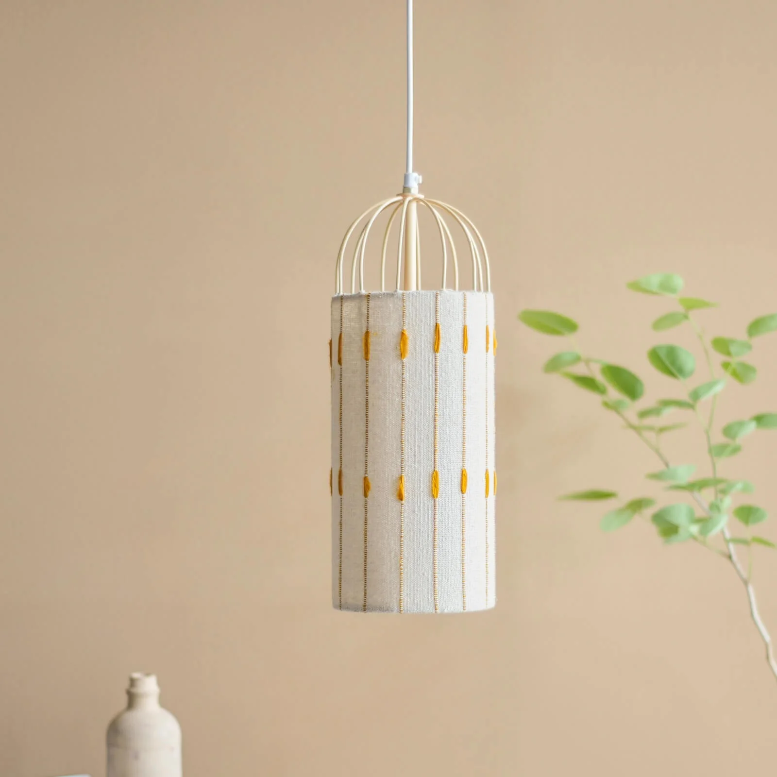 Antz Hanging Lamp Tall Mustard