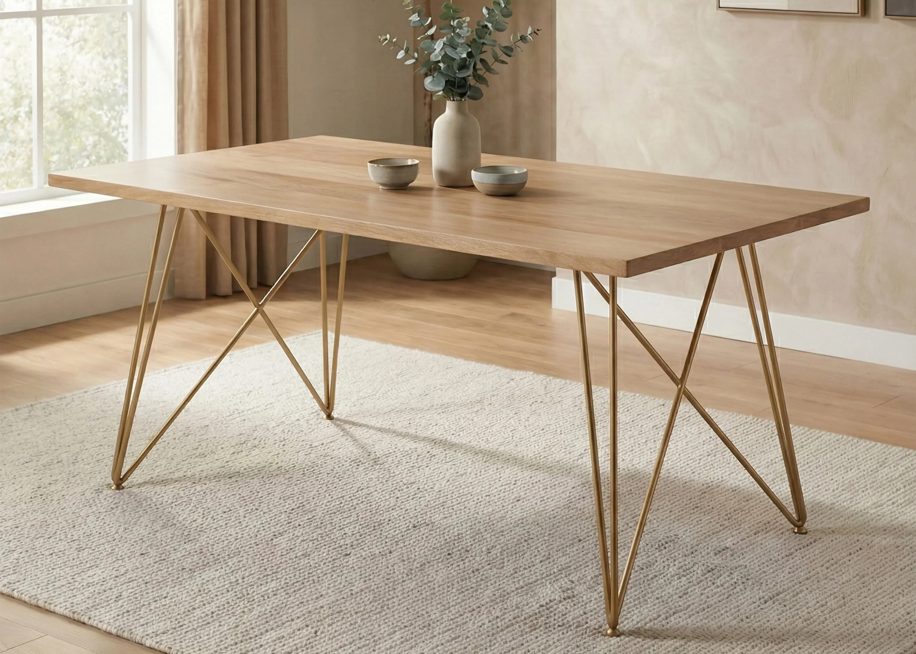 Art Deco Dining Table 6 Seater