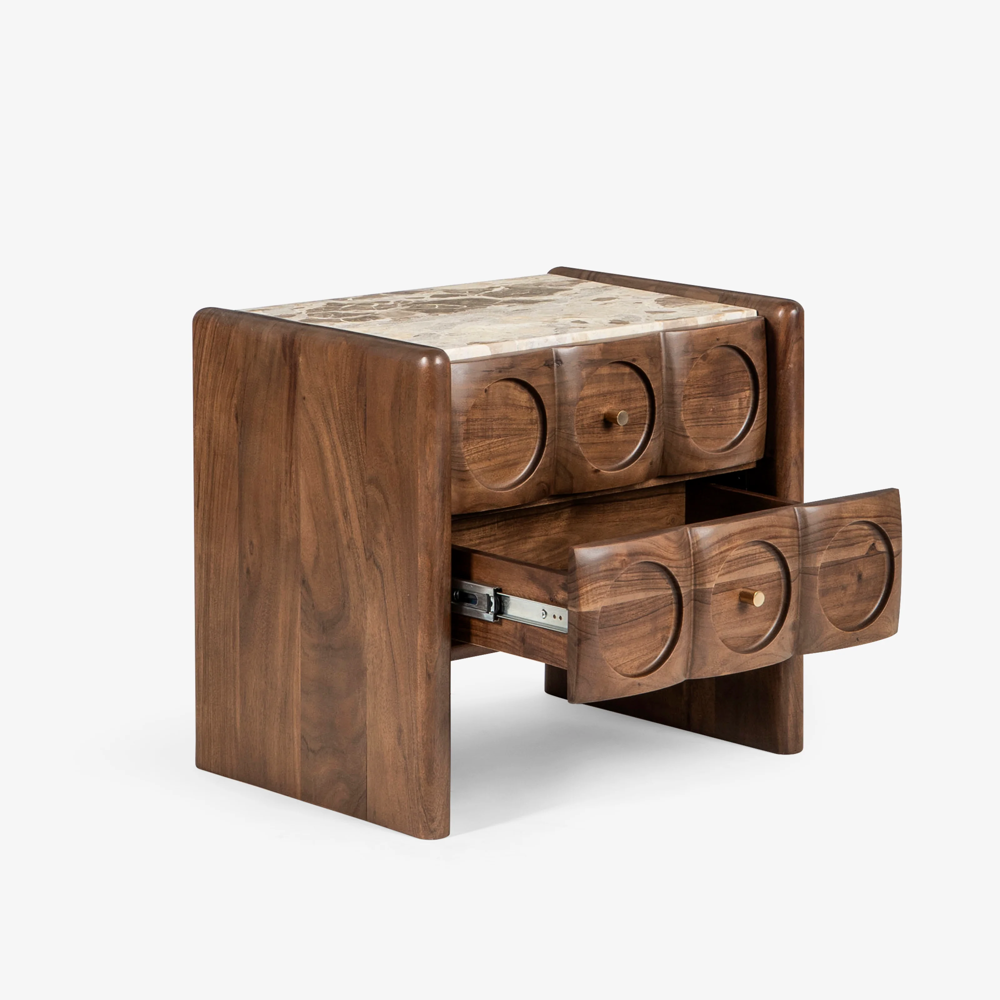 Cavallo Wooden Bedside Table - Image 4