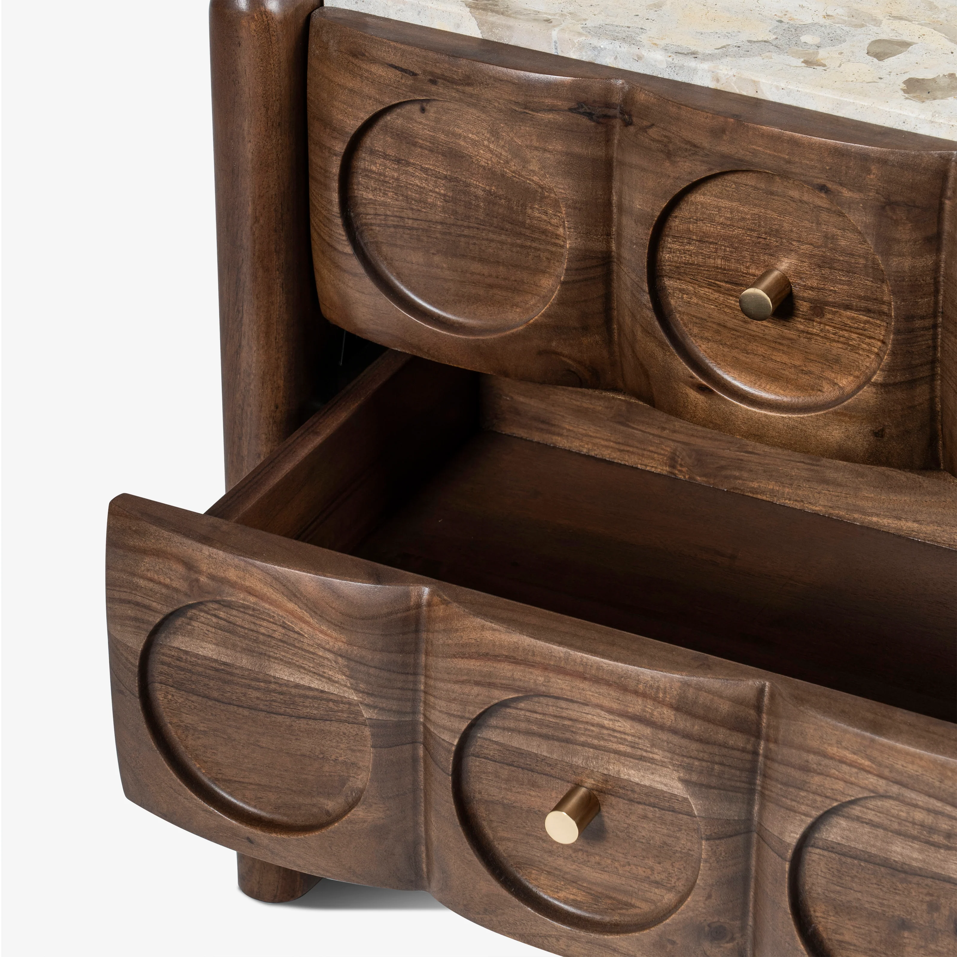 Cavallo Wooden Bedside Table - Image 8