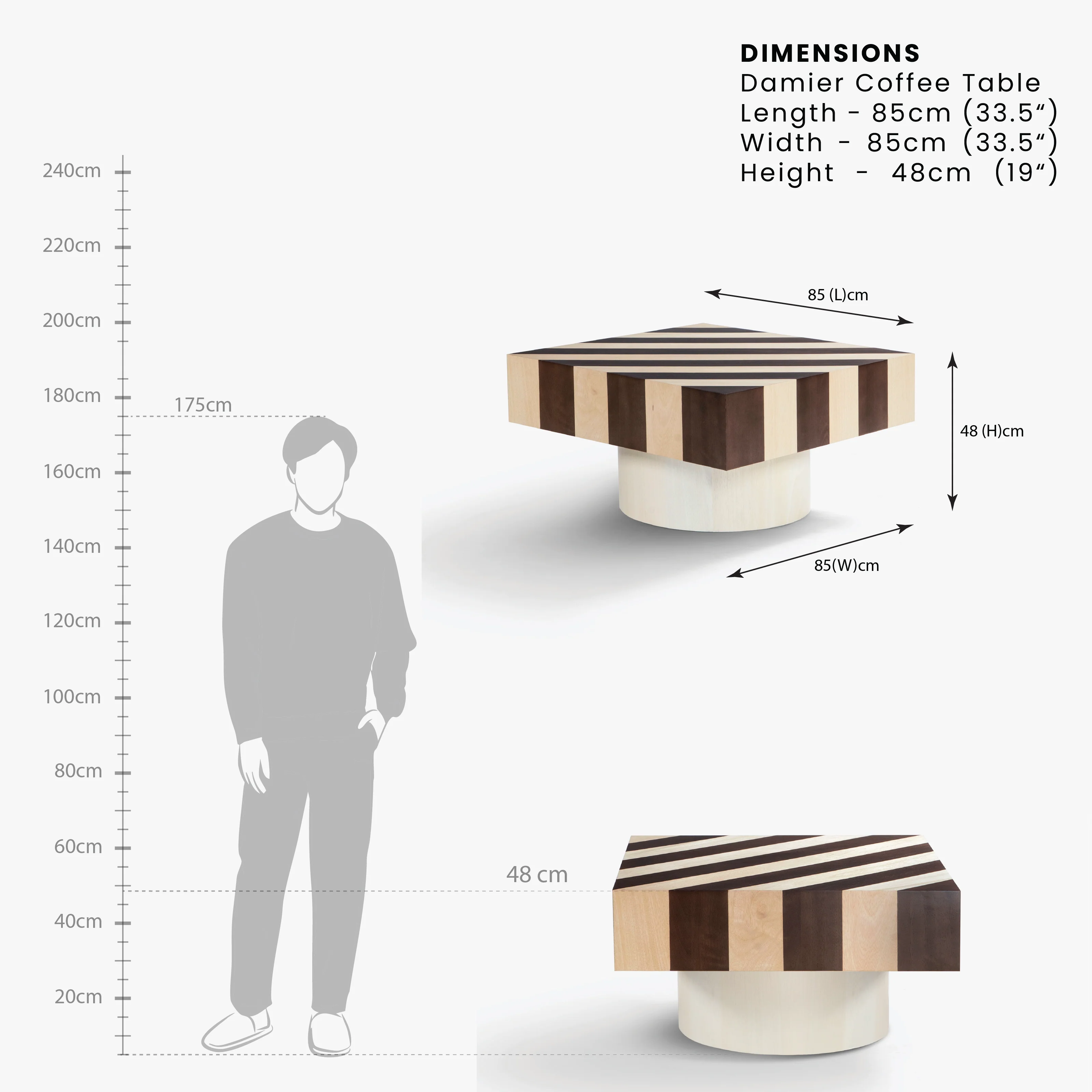 Damier Coffee Table - Image 5
