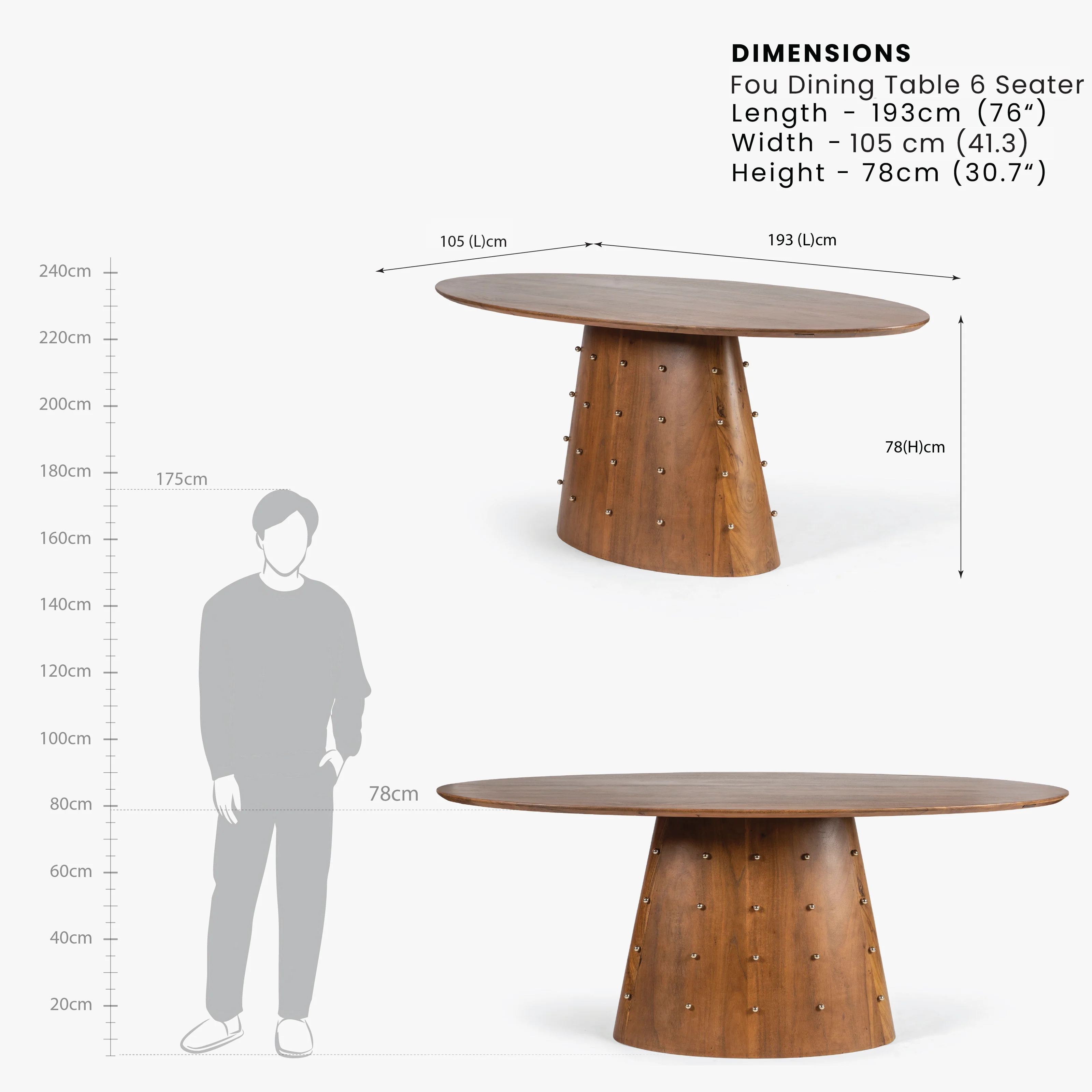 Fou Wooden Dining Table - Image 5
