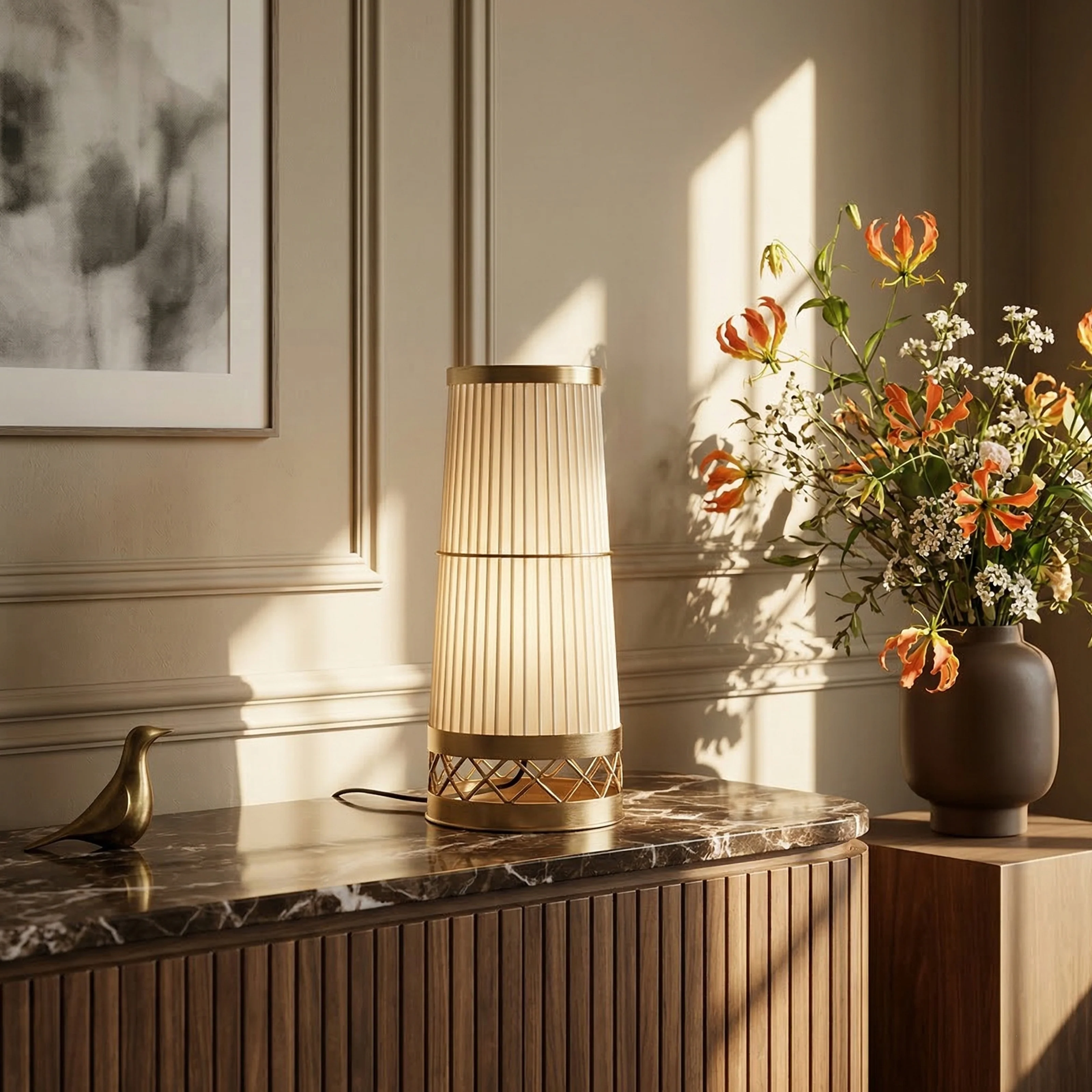 Katra LED Table Lamp Gold