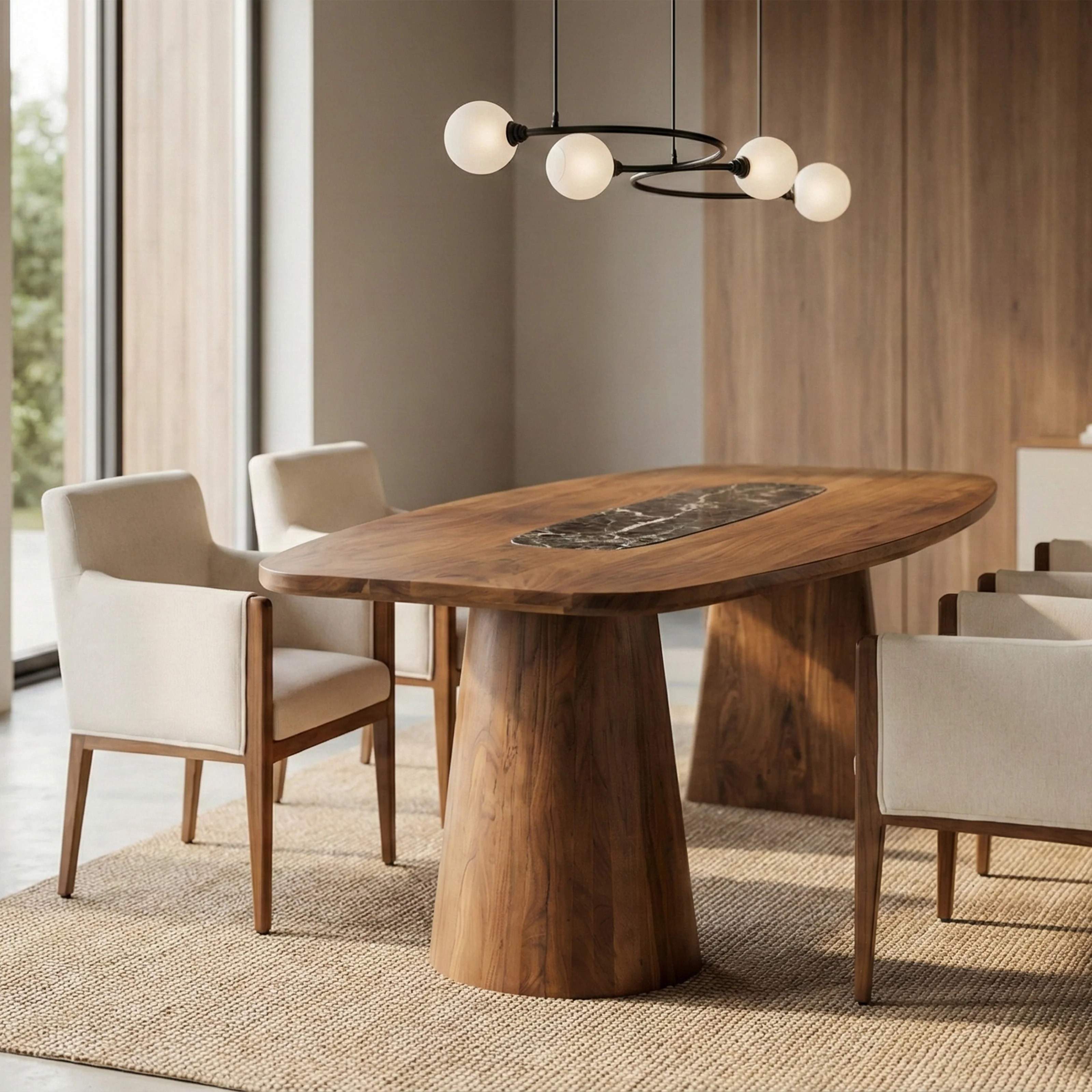 Le Roi Wooden Dining Table - Image 11