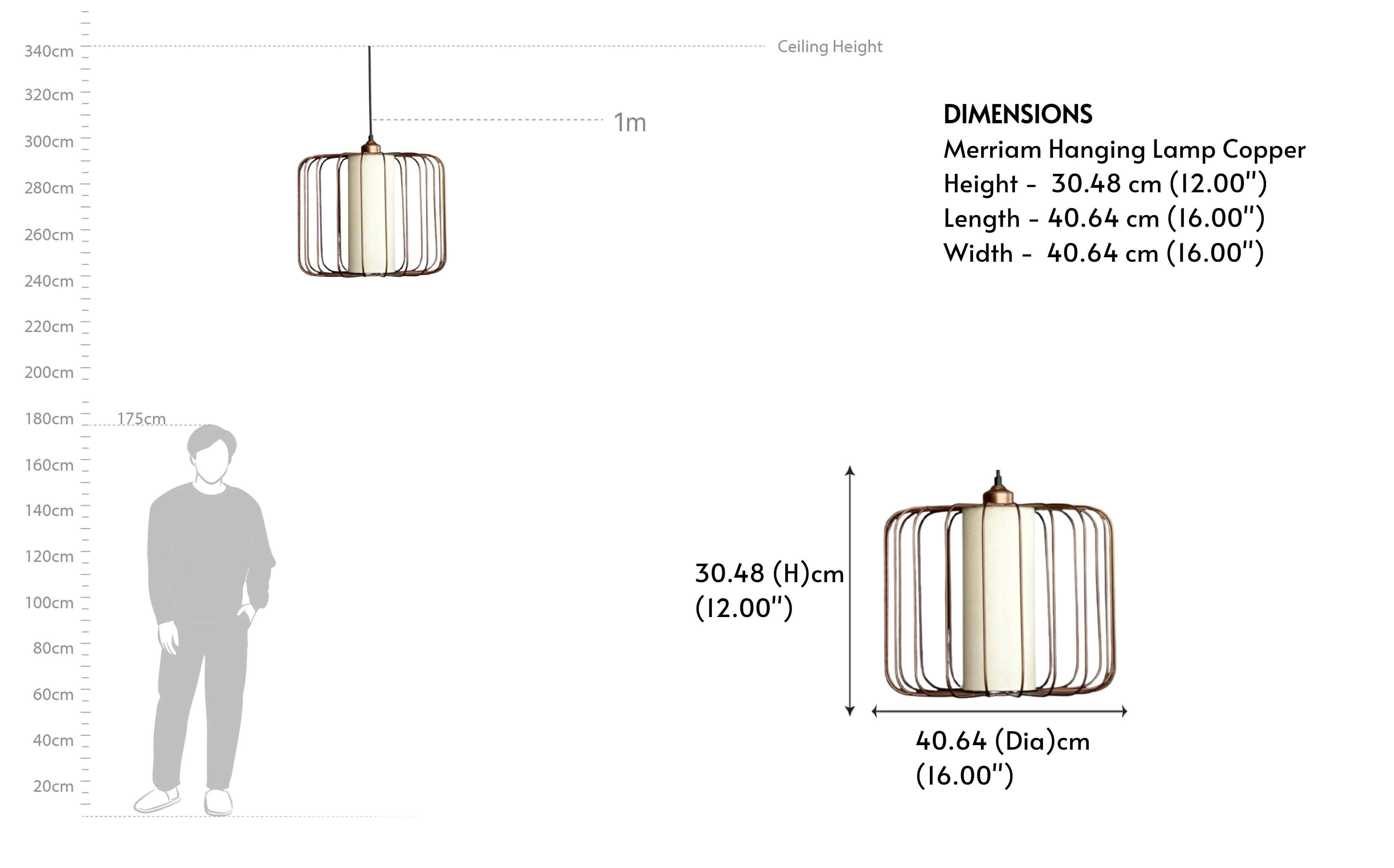Merriam Hanging Lamp Copper - Image 6