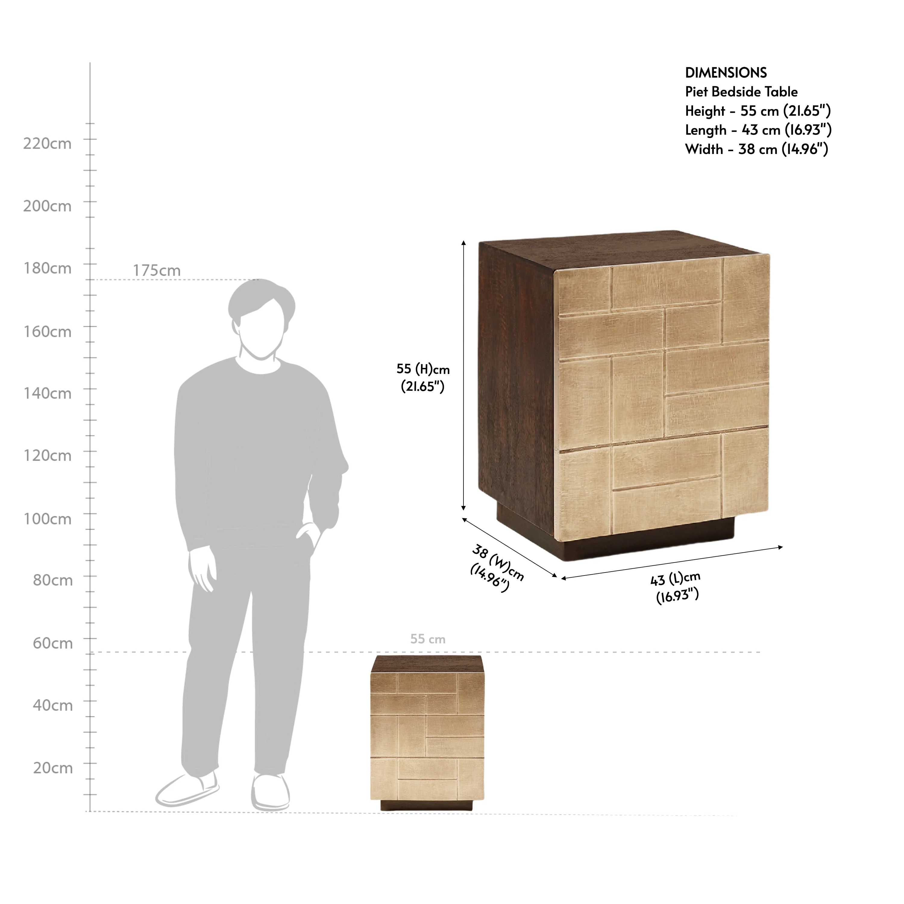 Piet Bedside Table - Image 4
