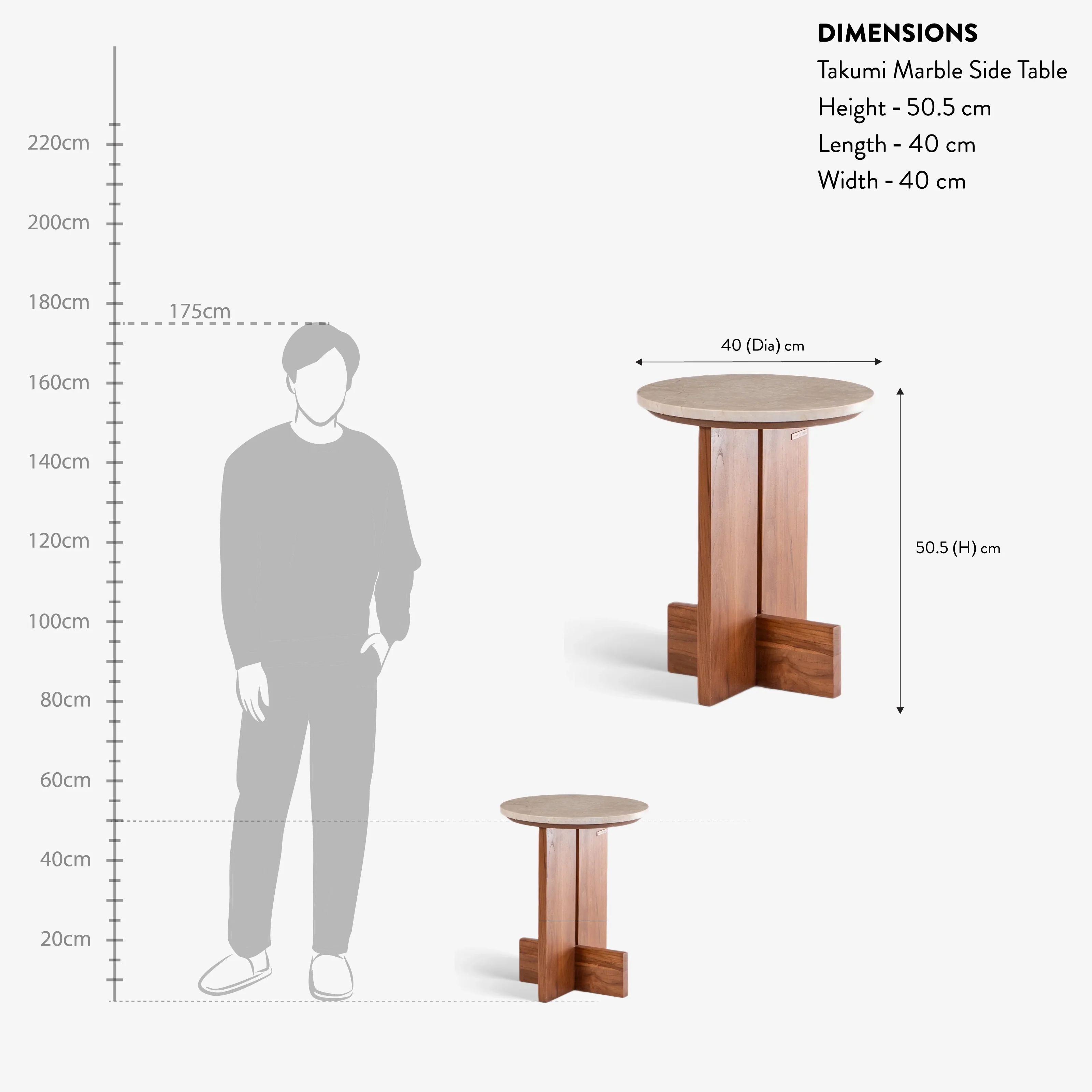 Takumi Marble Side Table - Image 5