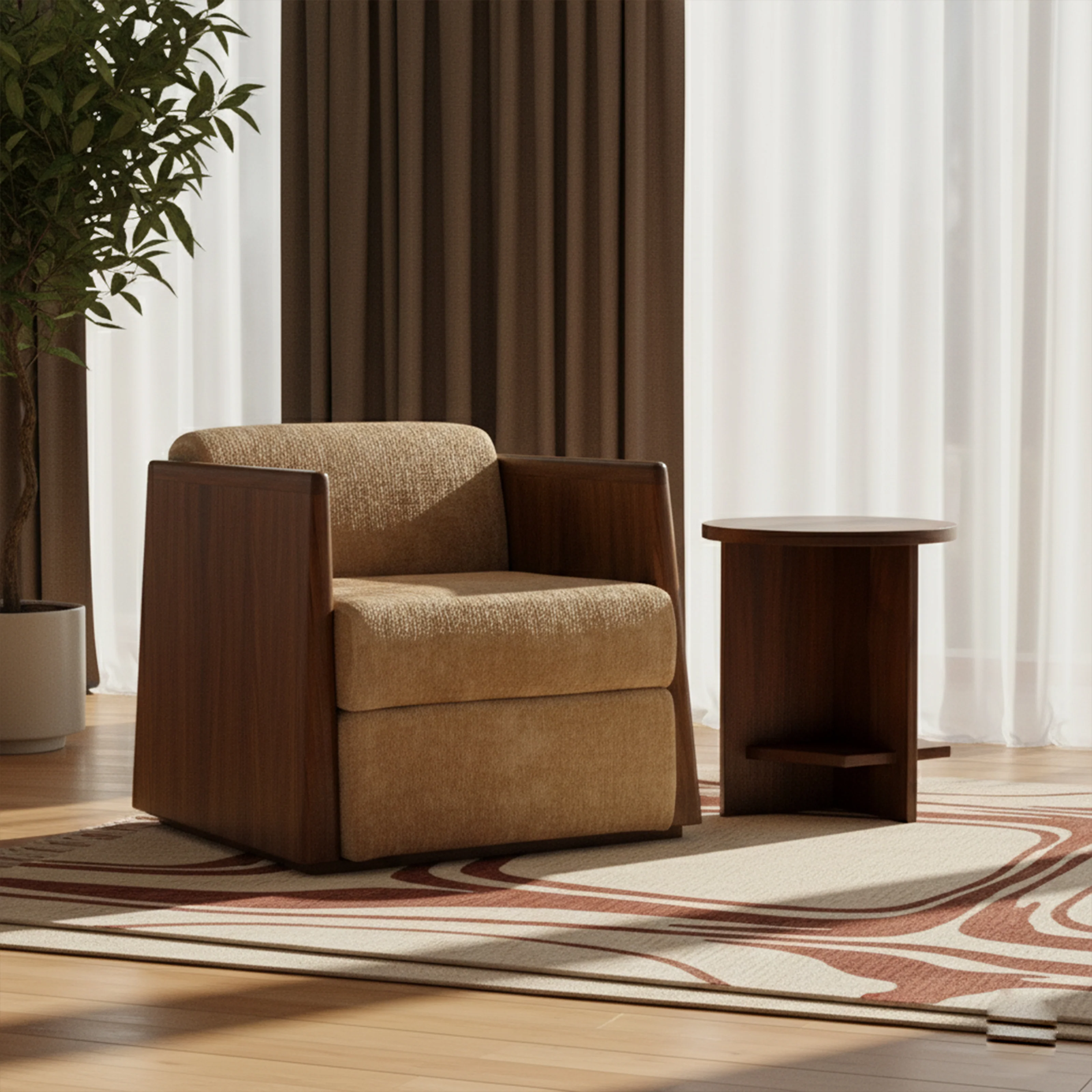 Takumi Wooden Side Table