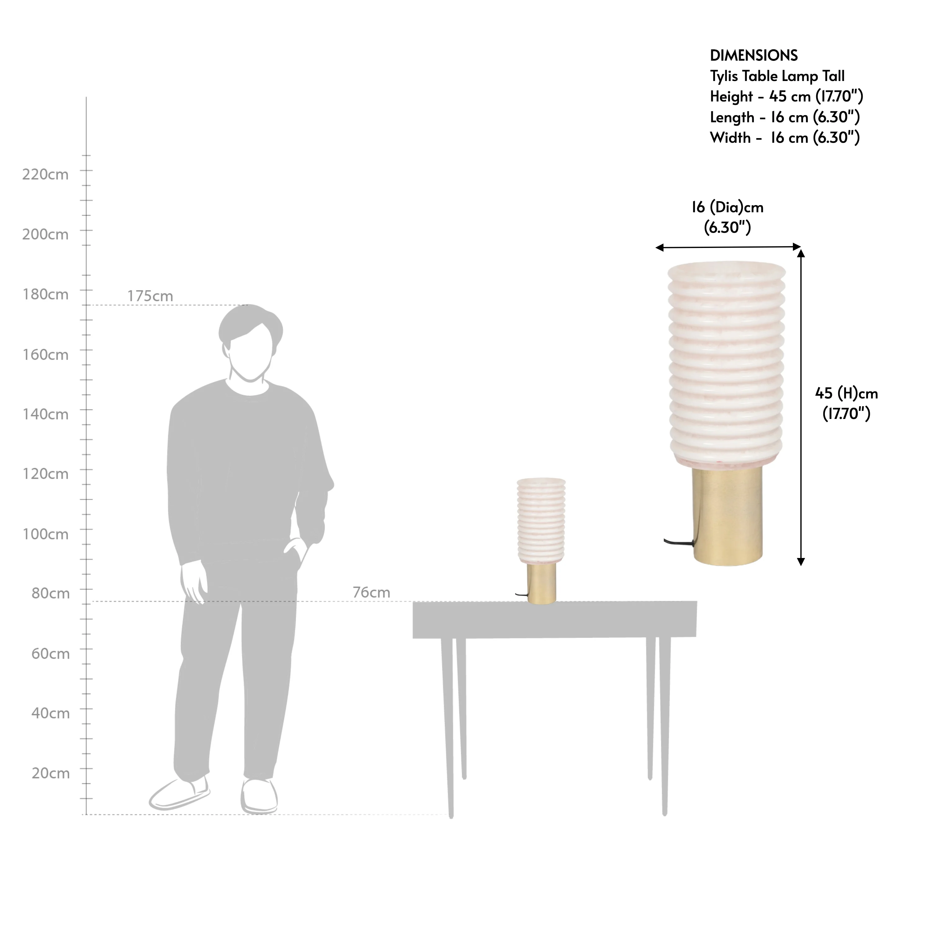 Tylis Table Lamp Tall - Image 4
